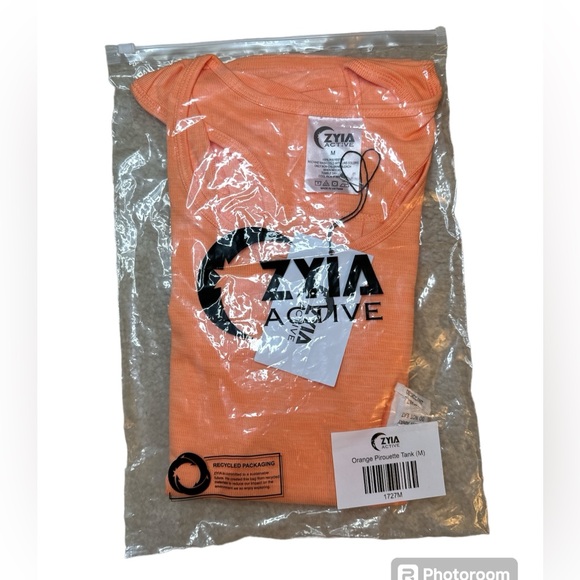 ZYIA Orange Pirouette Tank Top Medium 1727 ZWT - Picture 14 of 14
